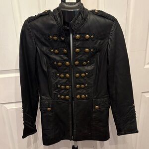 Double D Ranch Black and Gold Military Jacket